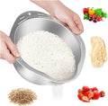 GIUOIDUO 4-in-1 Rice Washer Bowl - Rinse & Strain Effortlessly!
