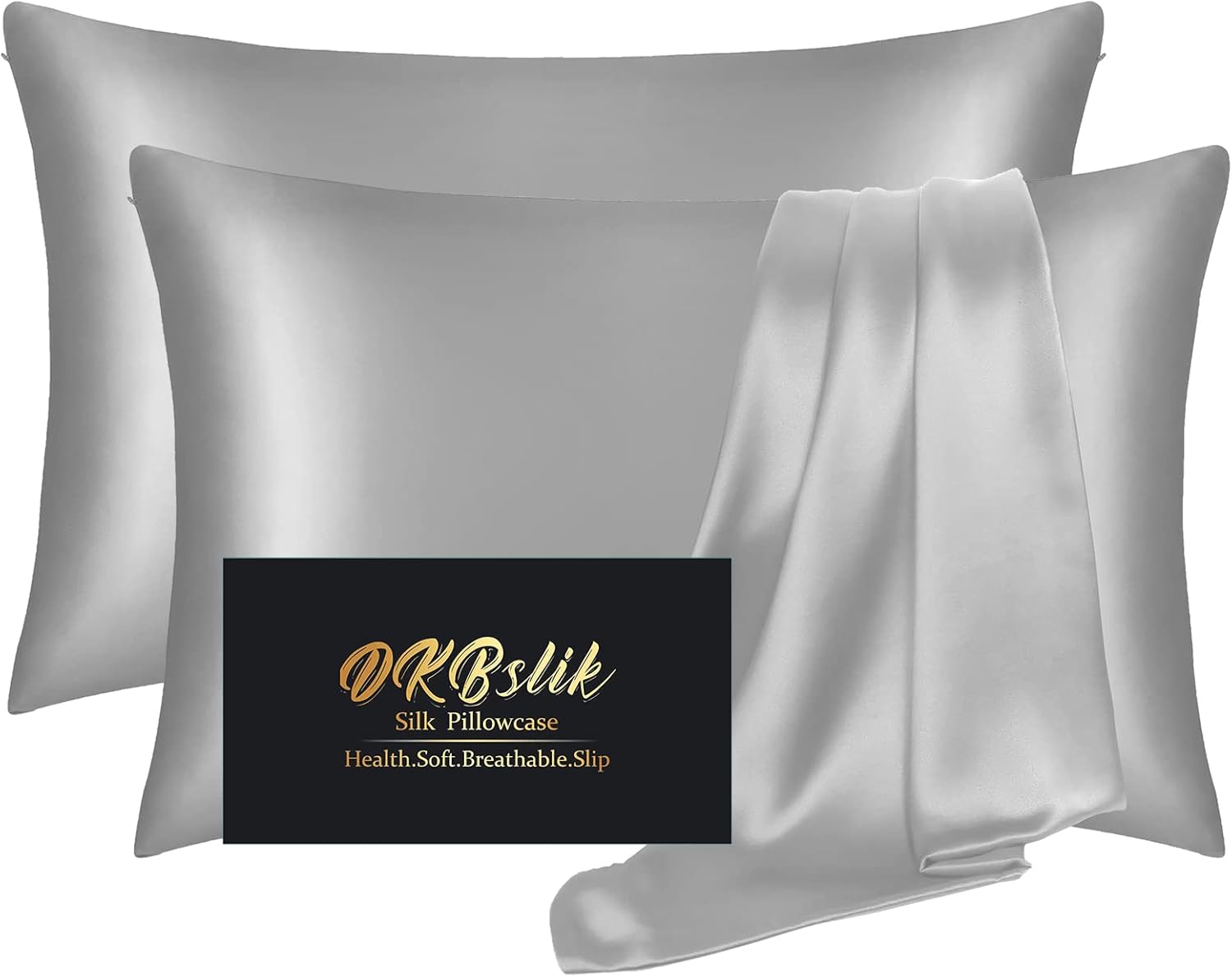 Natural Mulberry Silk Pillowcase Set for Hair and Skin Care