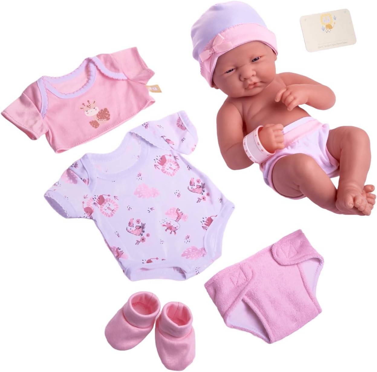 Life-Like 14 Baby Doll Set with Accessories | Pink | Ages 2+