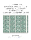 Battleship Documentary Stamps of 1898 Reference - Plate Proof Guide