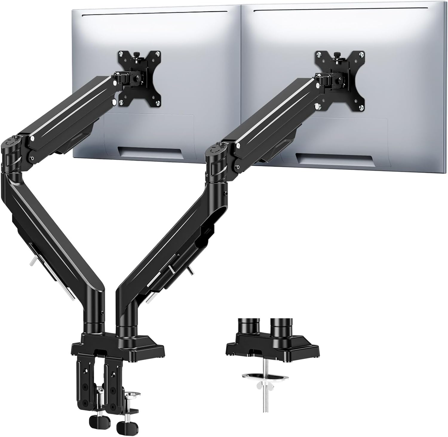 MOUNTUP Dual Monitor Stand for 17 to 43 inch Screens