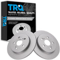TRQ Rear Brake Rotor Set Compatible with Lexus Toyota - OE Fit