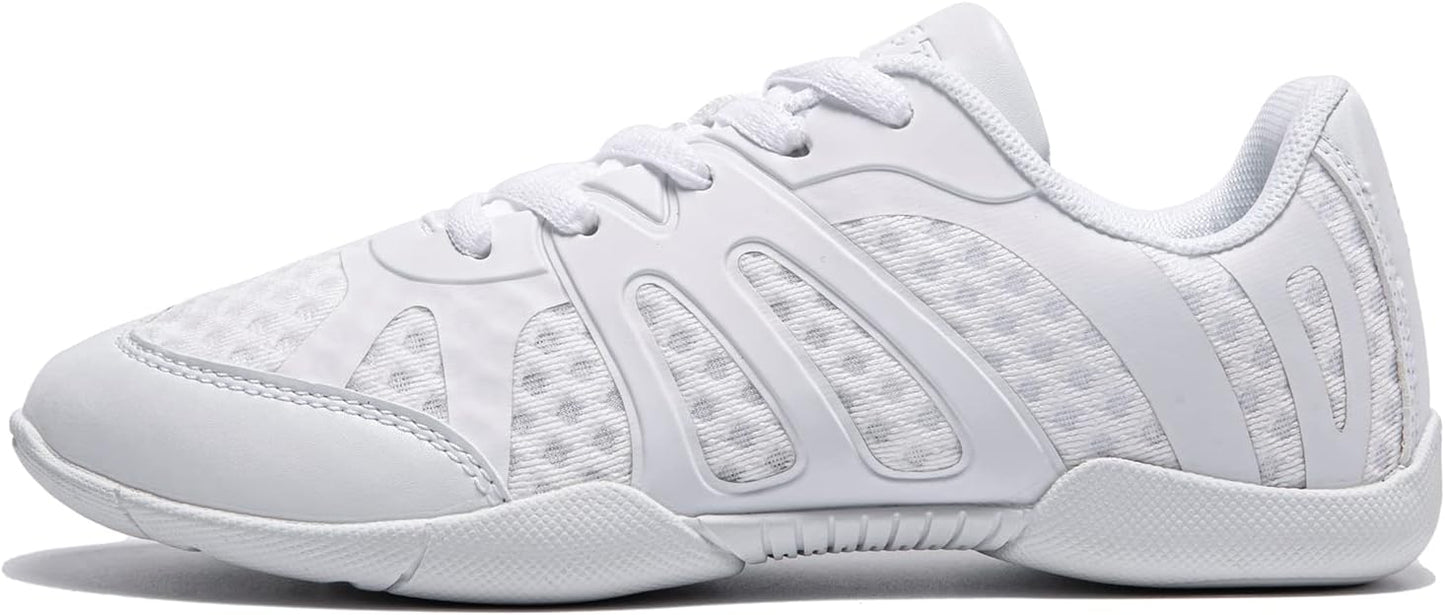Lightweight White Cheer Shoes for Women and Girls Athletic Use