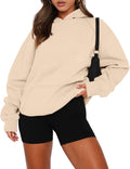 Women Pullover Sweatshirt Long Sleeve Hoodies - Soft Fleece Cozy