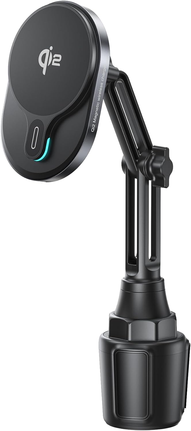 Qi2 15W Wireless MagSafe Car Mount Charger for Fast Charging