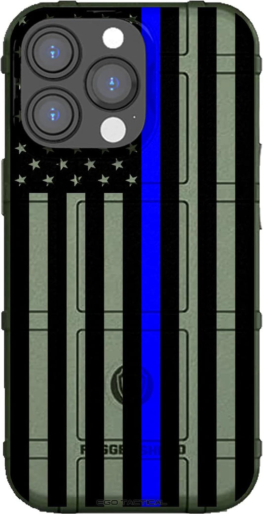 EGO TACTICAL Rugged Shield Case for iPhone 14 Pro Max - USA Flag