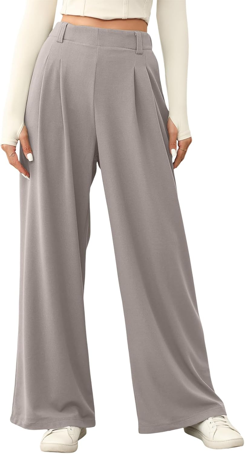 EVALESS Women's Wide Leg Pants for Casual Comfort and Style