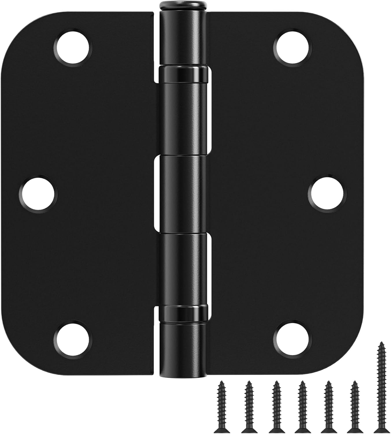 18 Pack 3.5 Inch Matte Black Ball Bearing Door Hinges for Interiors