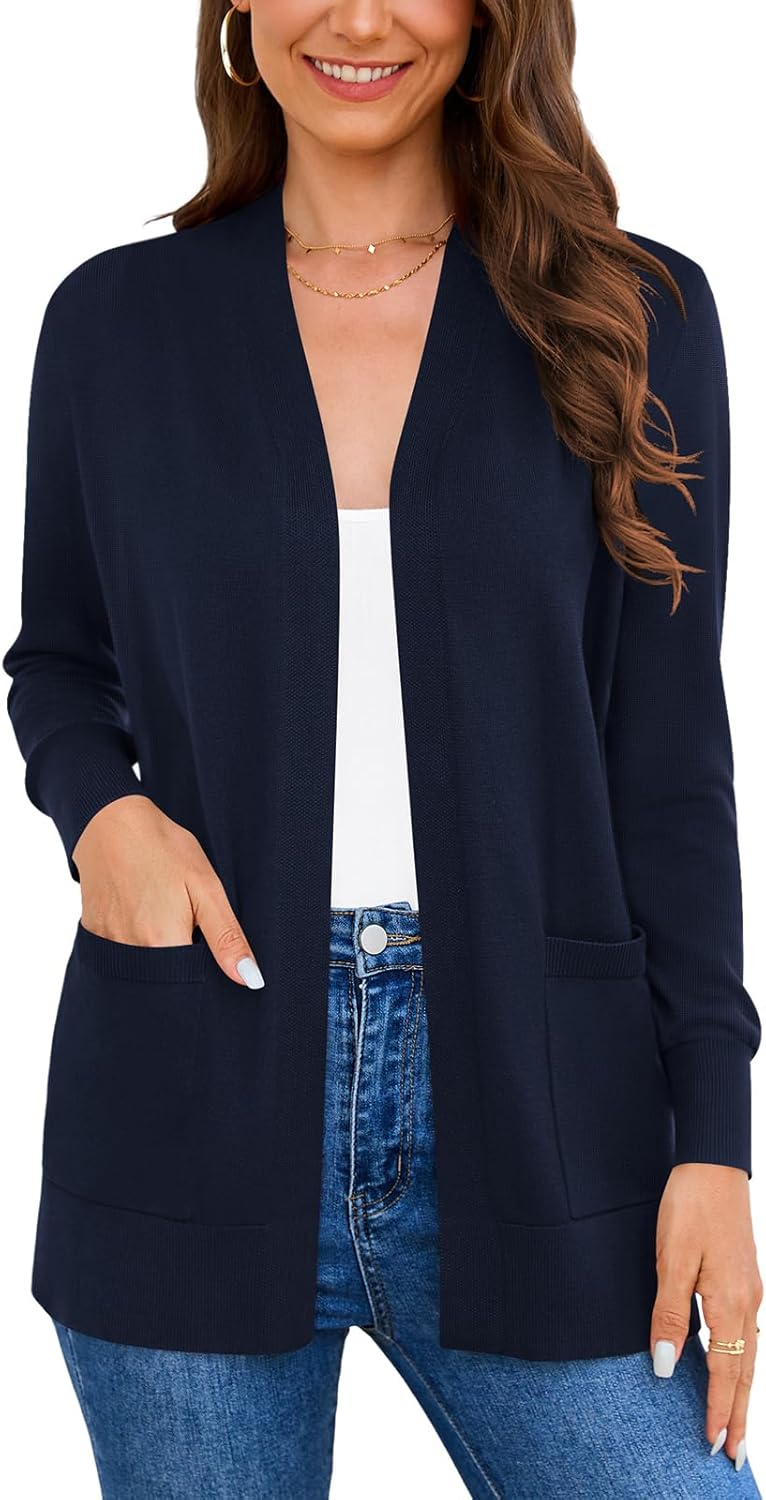 Women's Long Sleeve Cardigan Sweaters for Casual Fashion