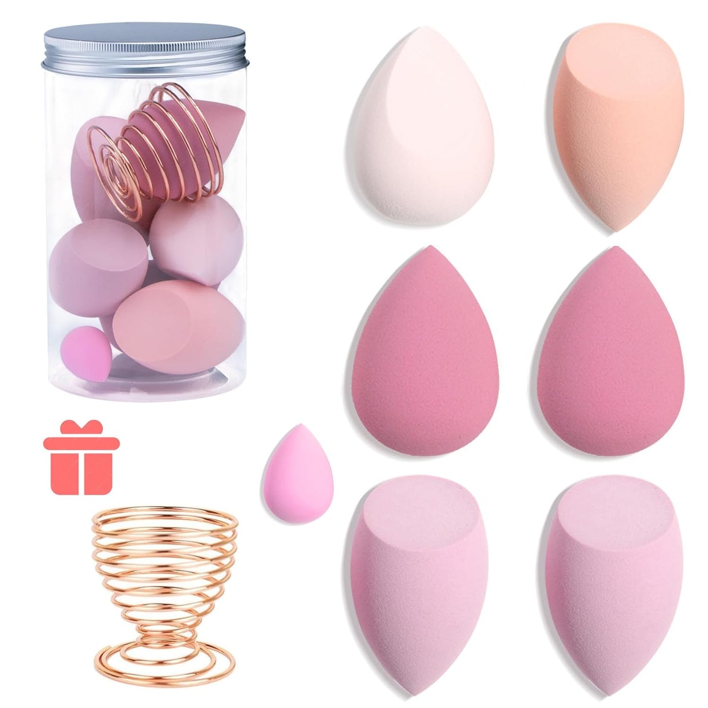 Leeshine 8Pcs Makeup Sponges Set: Flawless Blending!