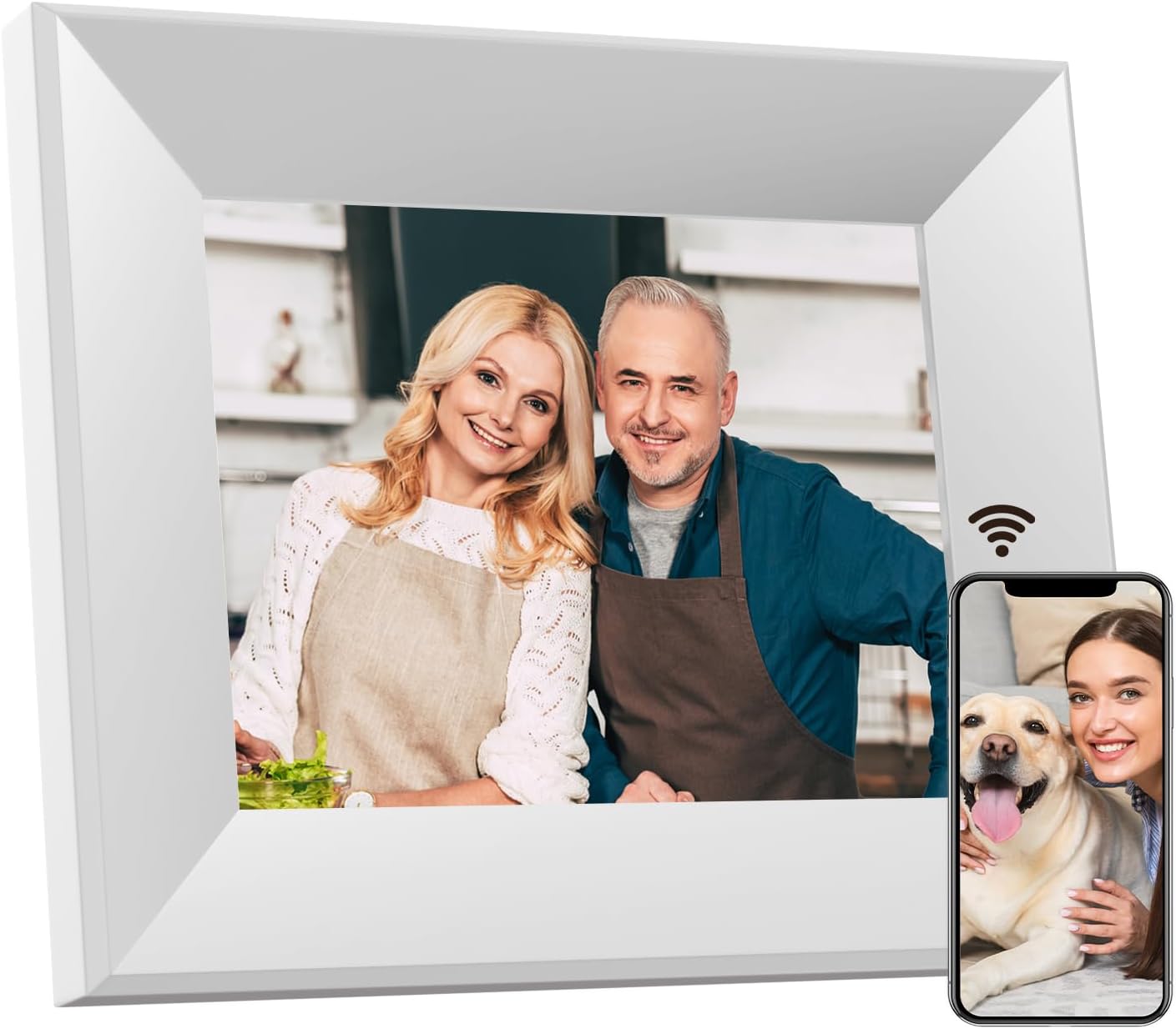 8-Inch Digital Picture Frame with WiFi for Easy Sharing