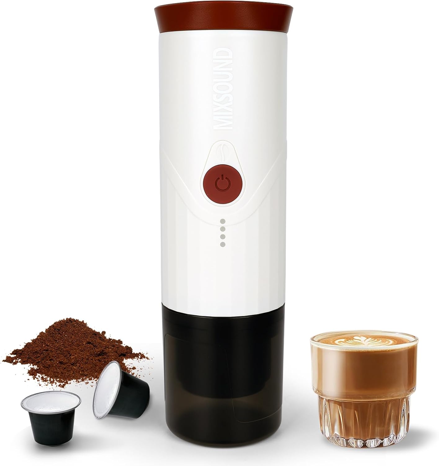 MIXSOUND Portable Espresso Maker: Self-Heating, USB-C, Anywhere Coffee