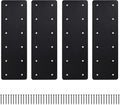 Straight Steel Plate 4PCS for Heavy Duty Wood Repair Projects