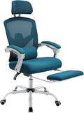 DUMOS Home Office Desk Chair with Footrest for Comfort