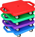 Sports Scooter Board Set 4 Pack with Handles - Kids Motor Skill