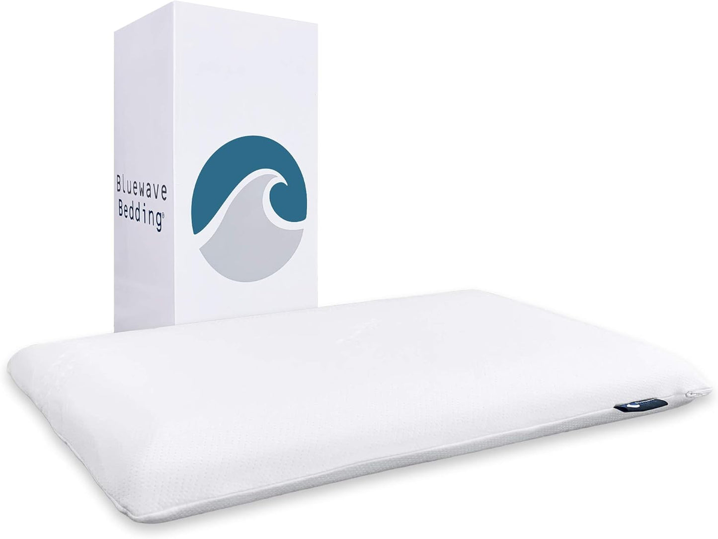 Bluewave Bedding Ultra Slim Gel Memory Foam Pillow for Sleepers