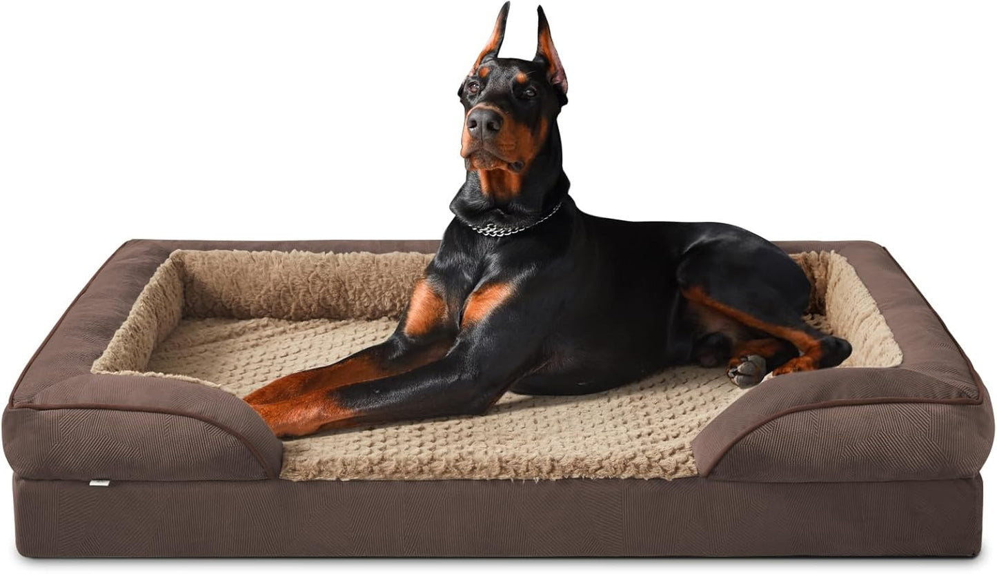 INVENHO Orthopedic Dog Bed for Extra Large Dogs with Comfort