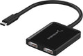 SABRENT USB Type C Dual HDMI Adapter - Dual 4K 30Hz Output