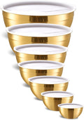 Gold Mixing Bowls With Airtight Lids for Stylish Kitchen Use