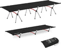 Ultralight Camping Cot with Leg Extenders - Dual Height Portable Bed