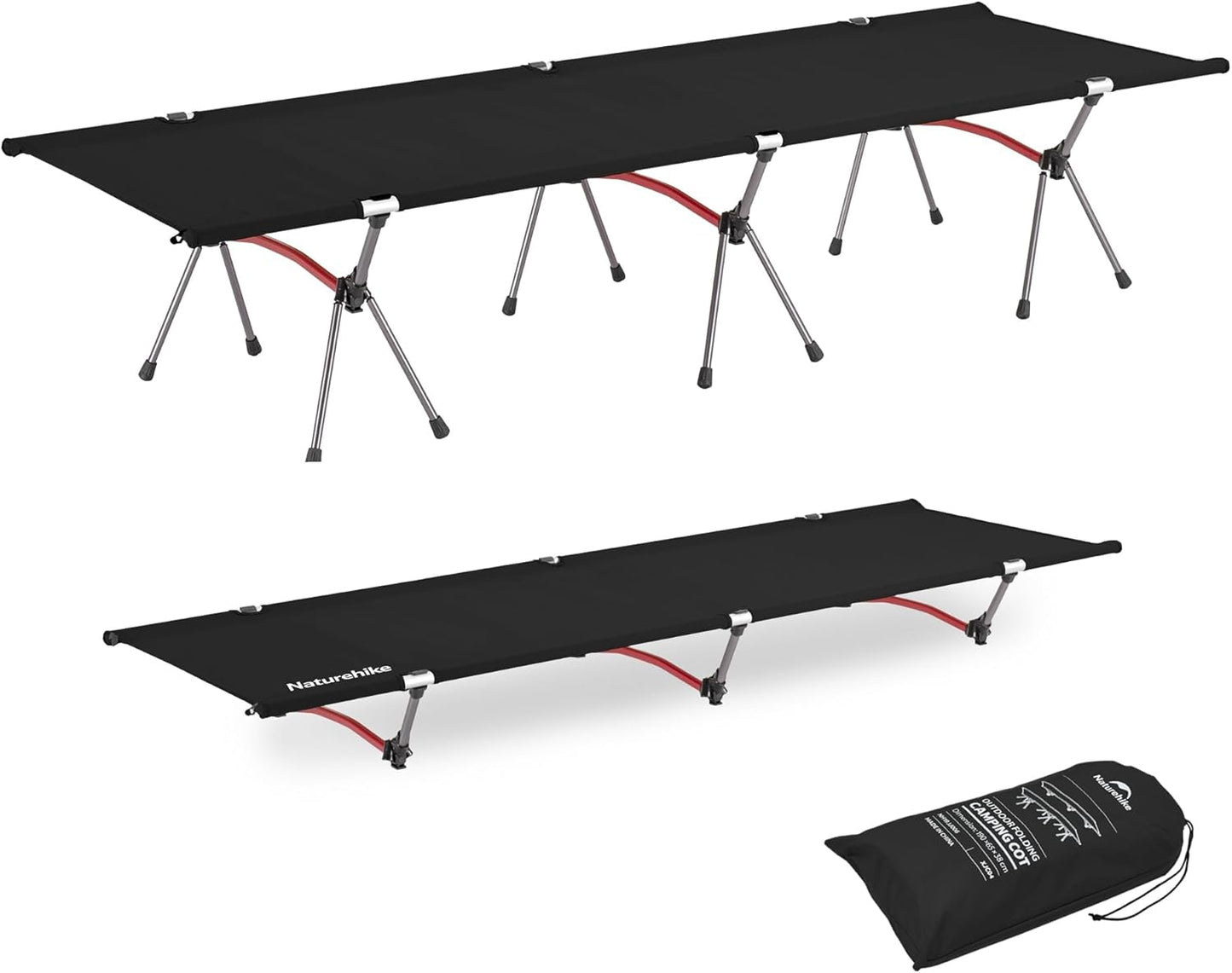 Naturehike ArmyWild Ultralight Folding Camping Cot for Travel