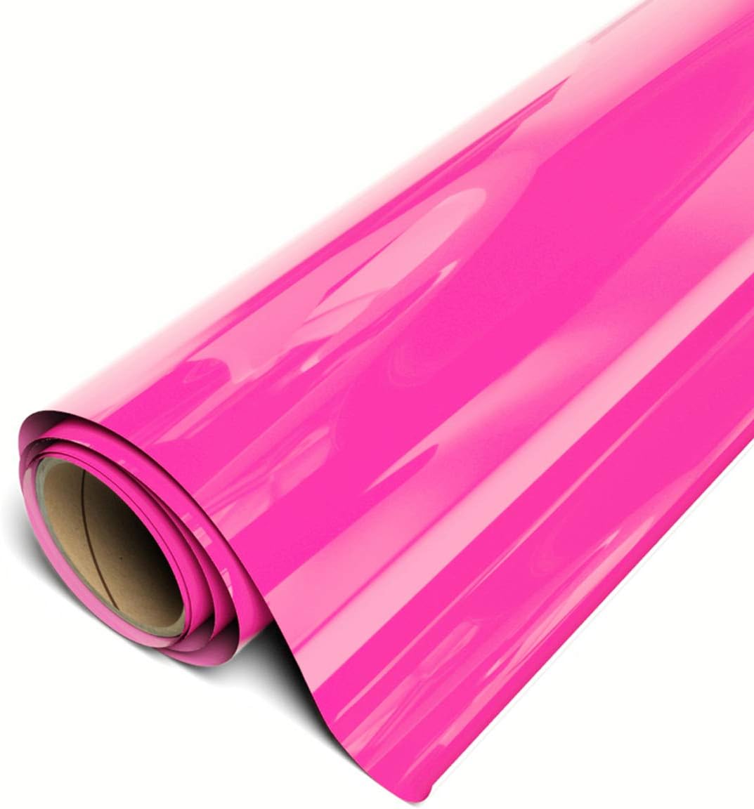 Fluorescent Pink Heat Transfer Vinyl Roll - CPSIA Certified