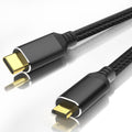 4K@60Hz Micro HDMI to USB C Cable, High Speed, 6FT Black Nylon Cord