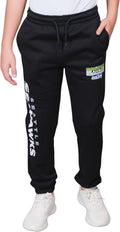 Ultra Game NFL Black Fleece Jogger Sweatpants for Comfort and Style