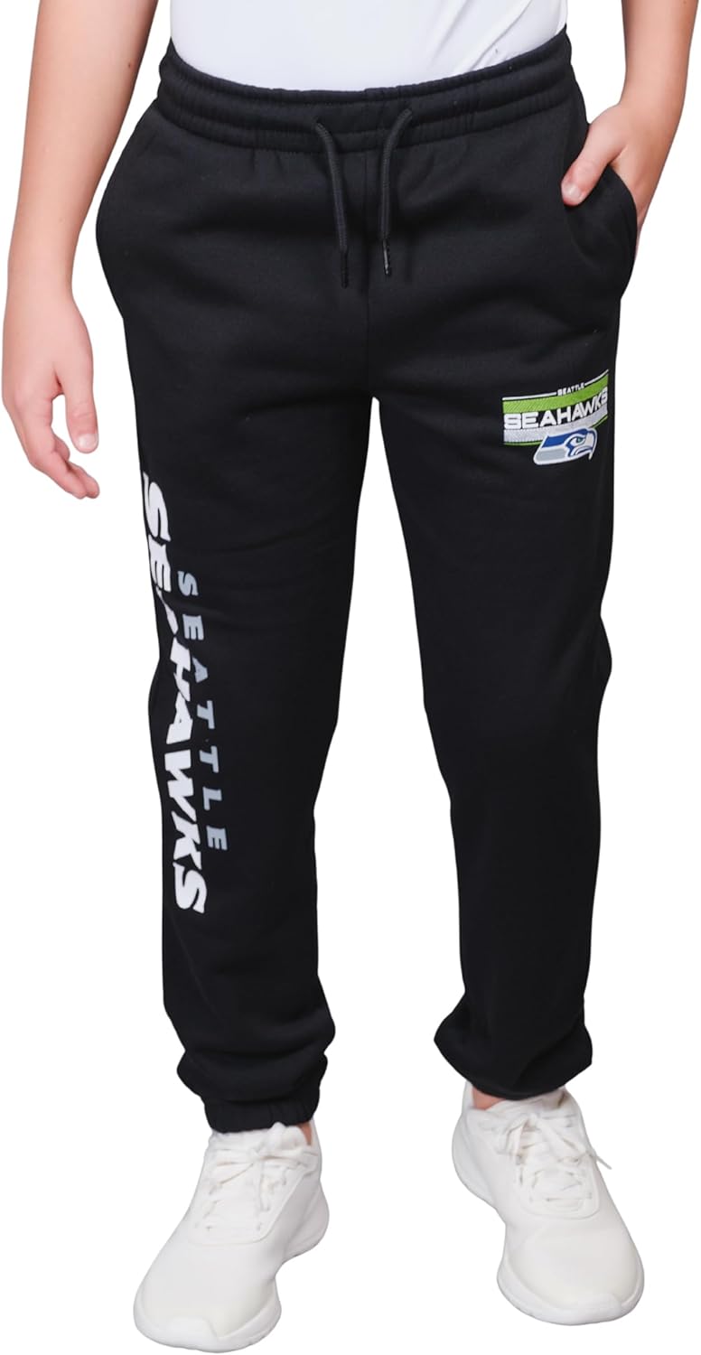 Ultra Game NFL Black Snow Fleece Jogger Sweatpants Review