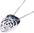 Rose Shaped Guitar Pick Holder Necklace - Music Keepsake