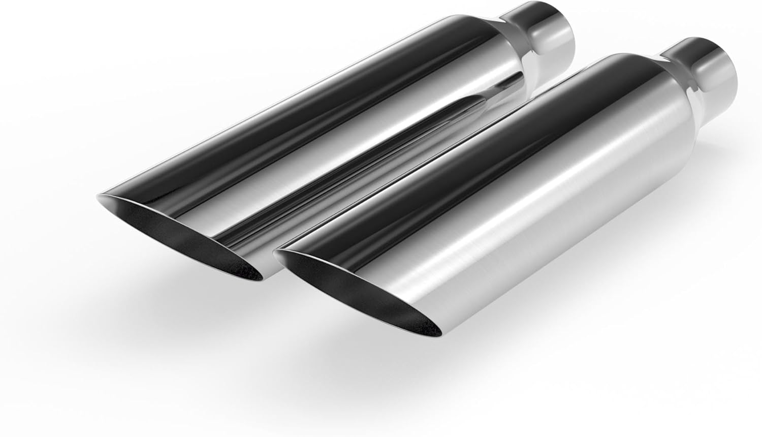 Richeer 2pcs 2.5 to 4 inch Exhaust Tip for Aggressive Look