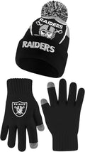 Ultra Game Adults NFL Super Soft Winter Beanie with Gloves - Warm Fit