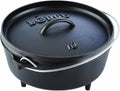 Lodge 4 Quart Pre-Seasoned Cast Iron Camp Dutch Oven - Durable Camping