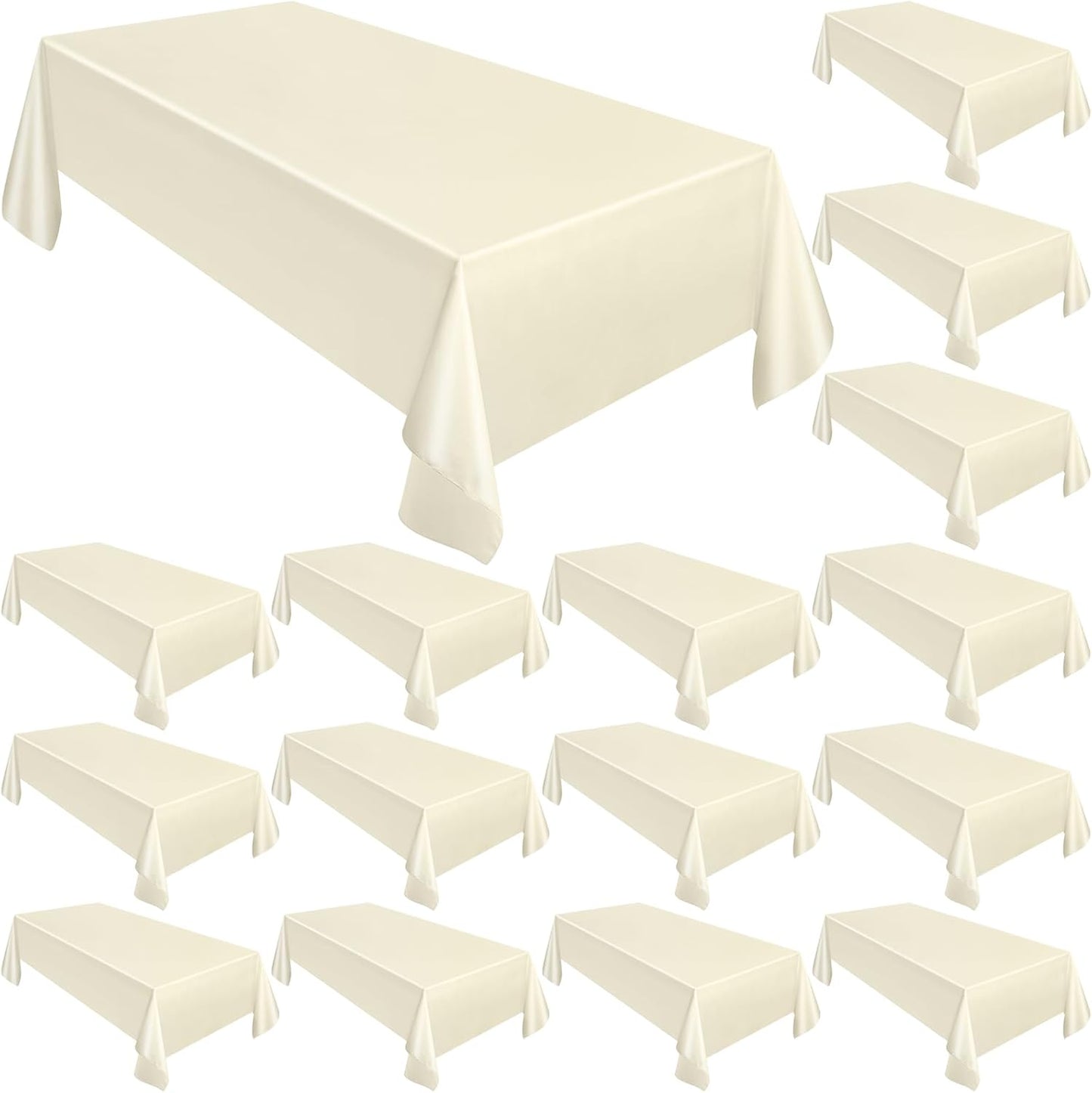 Moukeren 18 Pack Rectangle Tablecloths for Elegant Events