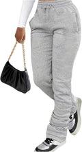 GORGLITTER Women's Stacked Baggy Sweatpants for Trendy Style