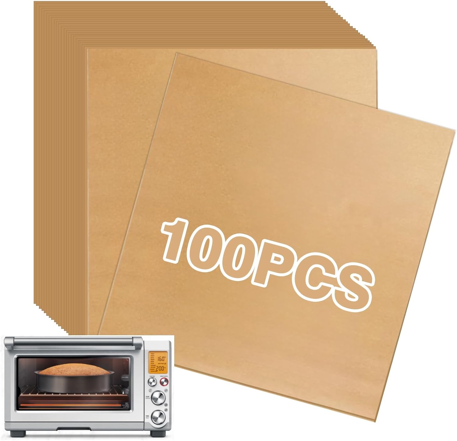 Breville Air Fryer Liners 100 Pcs Non Stick Parchment