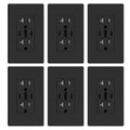 USB Outlets 3-Port 30W USB C Wall Outlet - Matte Black