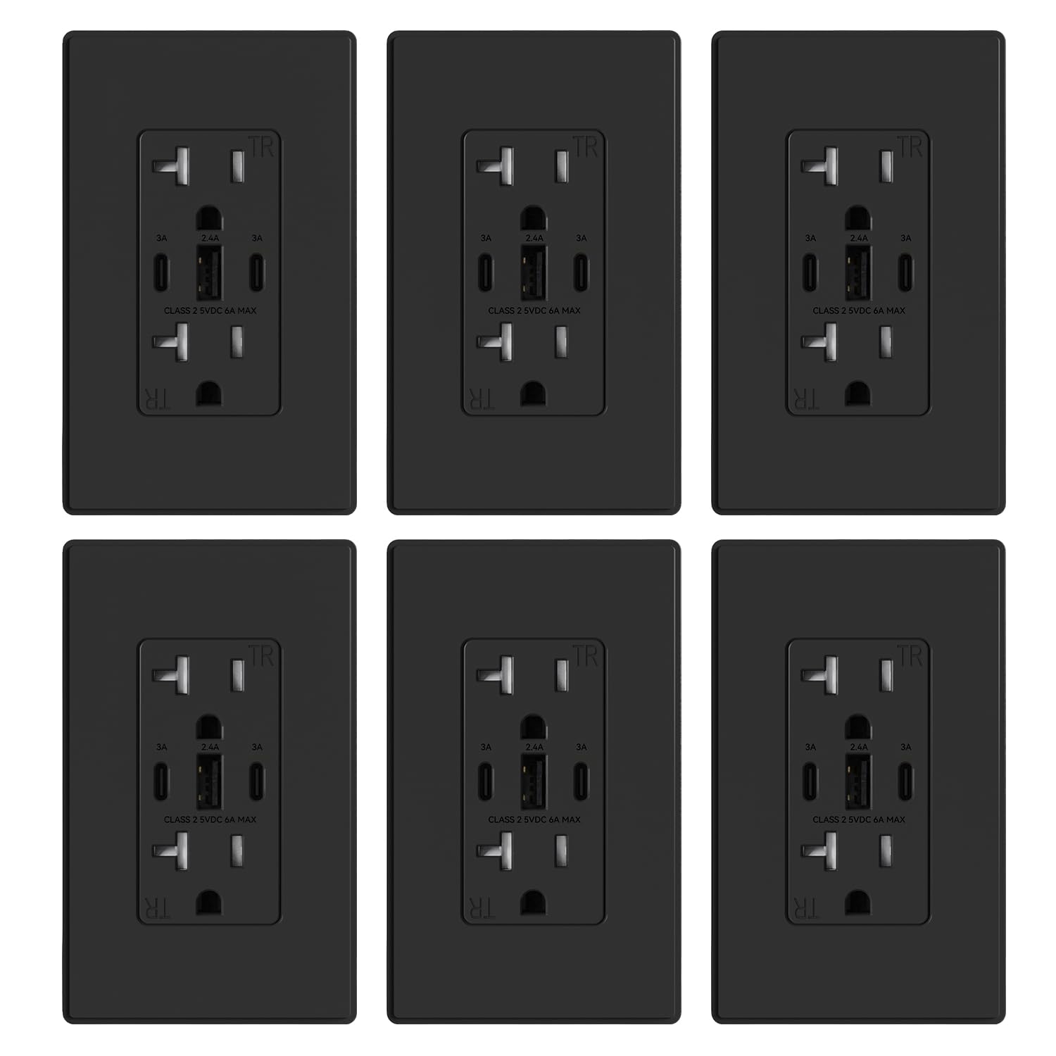 ELEGRP USB Outlets with 3 Ports for Efficient Charging Needs