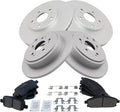 Front and Rear Brake Pad & Rotor Kit Compatible with 2003-2006 Acura