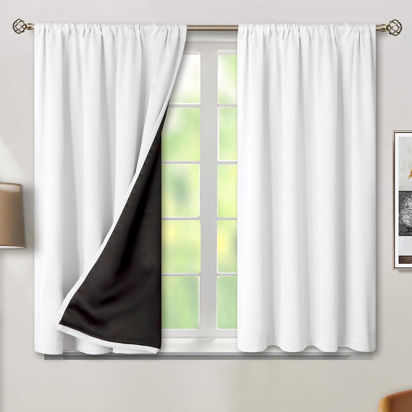 BGment 100% Blackout Curtains for Bedroom and Living Room