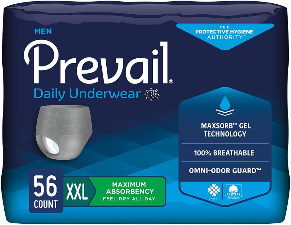 Prevail Men's Protective Underwear for Maximum Absorbency