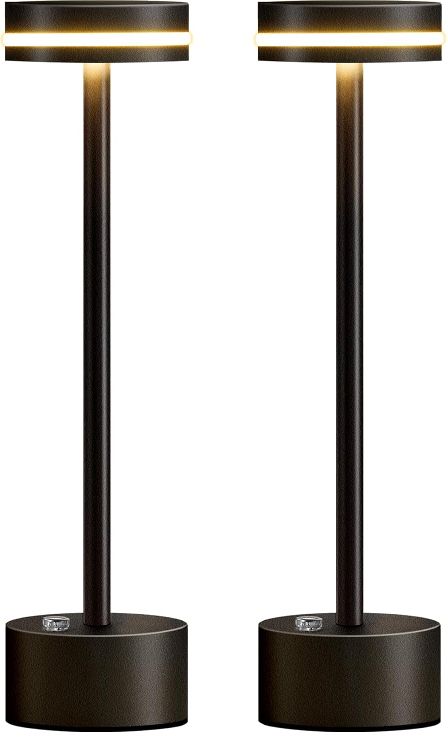 PUSU Cordless Table Lamp Set of 2 for Home and Outdoor Use