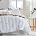 SLEEP ZONE Seersucker King Size Comforter Set 3-Piece - Lightweight