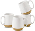 Hasense Coffee Mugs Set of 4 15 oz Ceramic Mugs - Large Comfortable