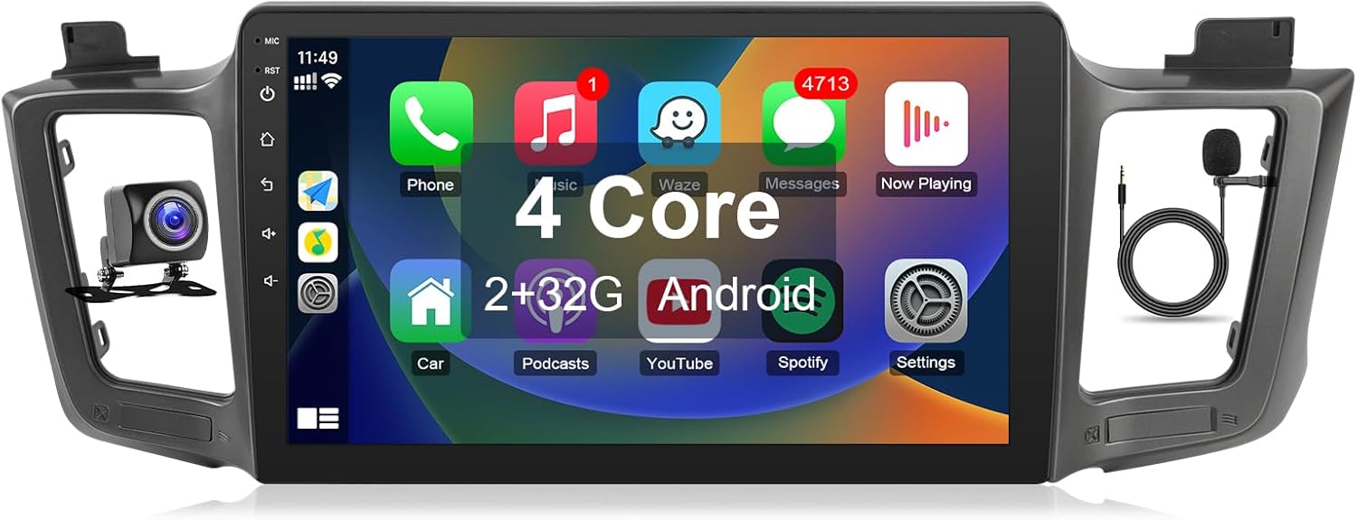 Leadfan Car Radio Stereo for Toyota RAV4 with Touchscreen