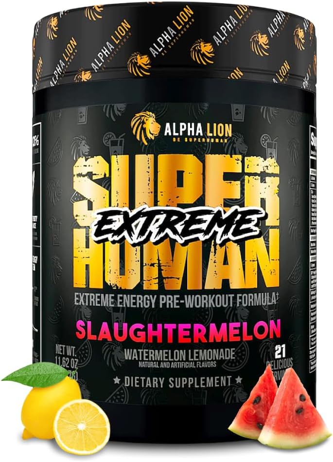 Superhuman Extreme High Stim Pre Workout Powder for Energy