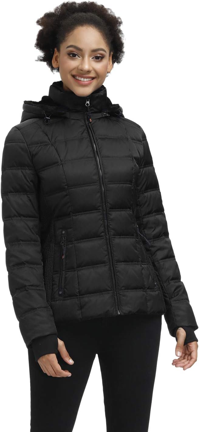 SLOW DOWN Women Down Puffer Jacket for Ultimate Winter Warmth