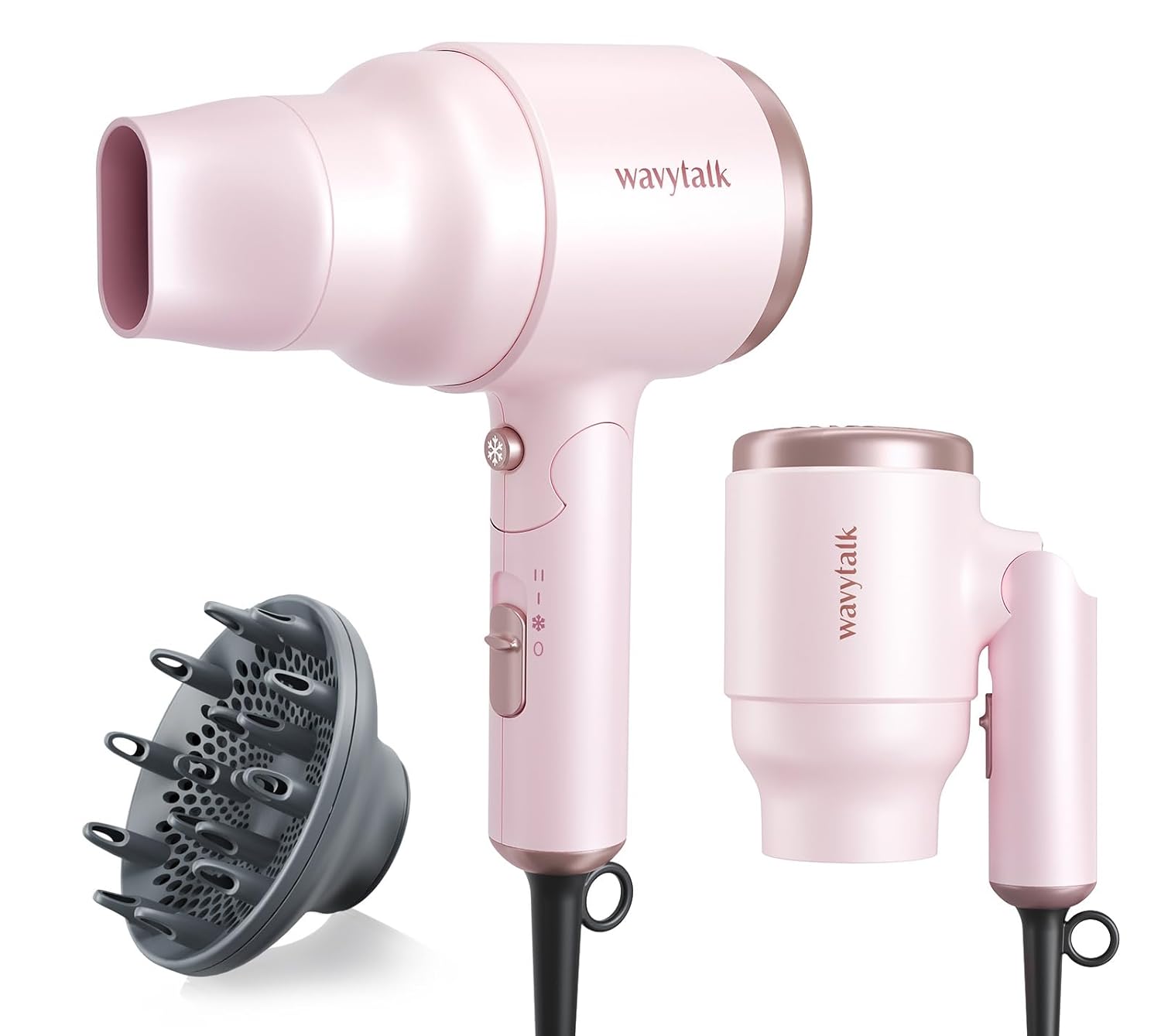 Quiet 1600W Wavytalk Hairdryer - Lightweight & Compact!