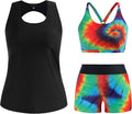 Tankini Swimsuit 3-Piece Tummy Control Plus Size Set - Sporty Coverage