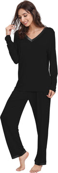 Viscose from Bamboo Women's Pajama Set - Super Soft Long Sleeve PJs